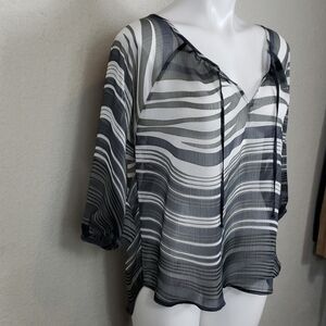 Express sheer top size small